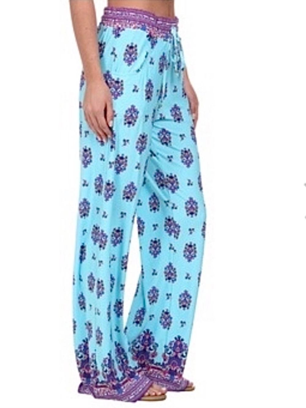 NWT NANETTE LEPORE MAHARAJA COVER UP SWIMSUIT PANTS M